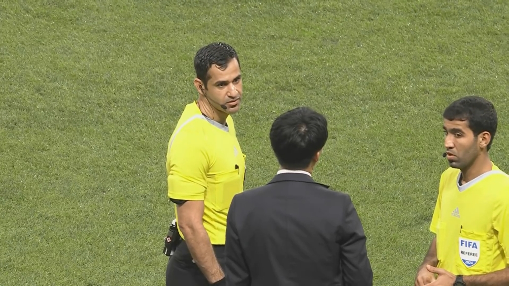  賈西姆執(zhí)法亞冠海港客戰(zhàn)神戶勝利船，此前主哨國足0-7日本