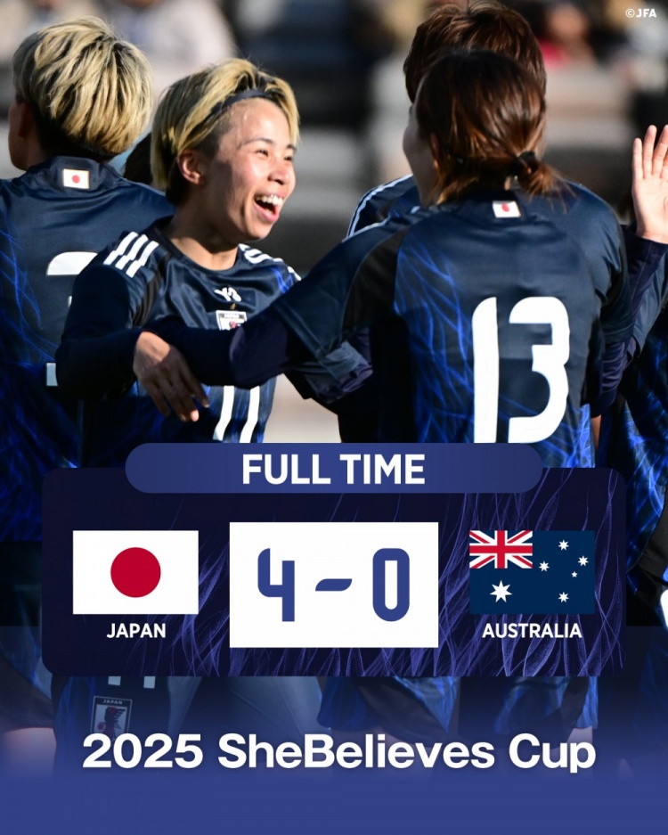  熱身賽日本女足4-0澳大利亞女足，田中美南2射1傳&長(zhǎng)谷川唯任隊(duì)長(zhǎng)