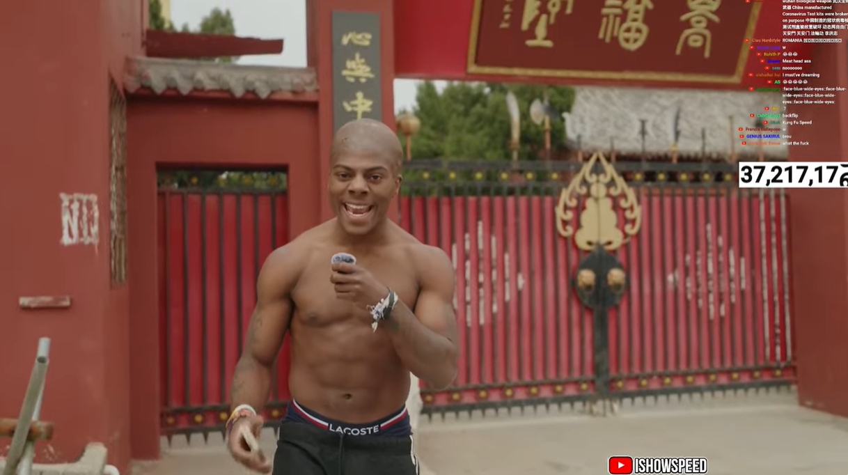  光頭造型！Speed中國行來到鄭州少林寺，上香拜佛學(xué)功夫